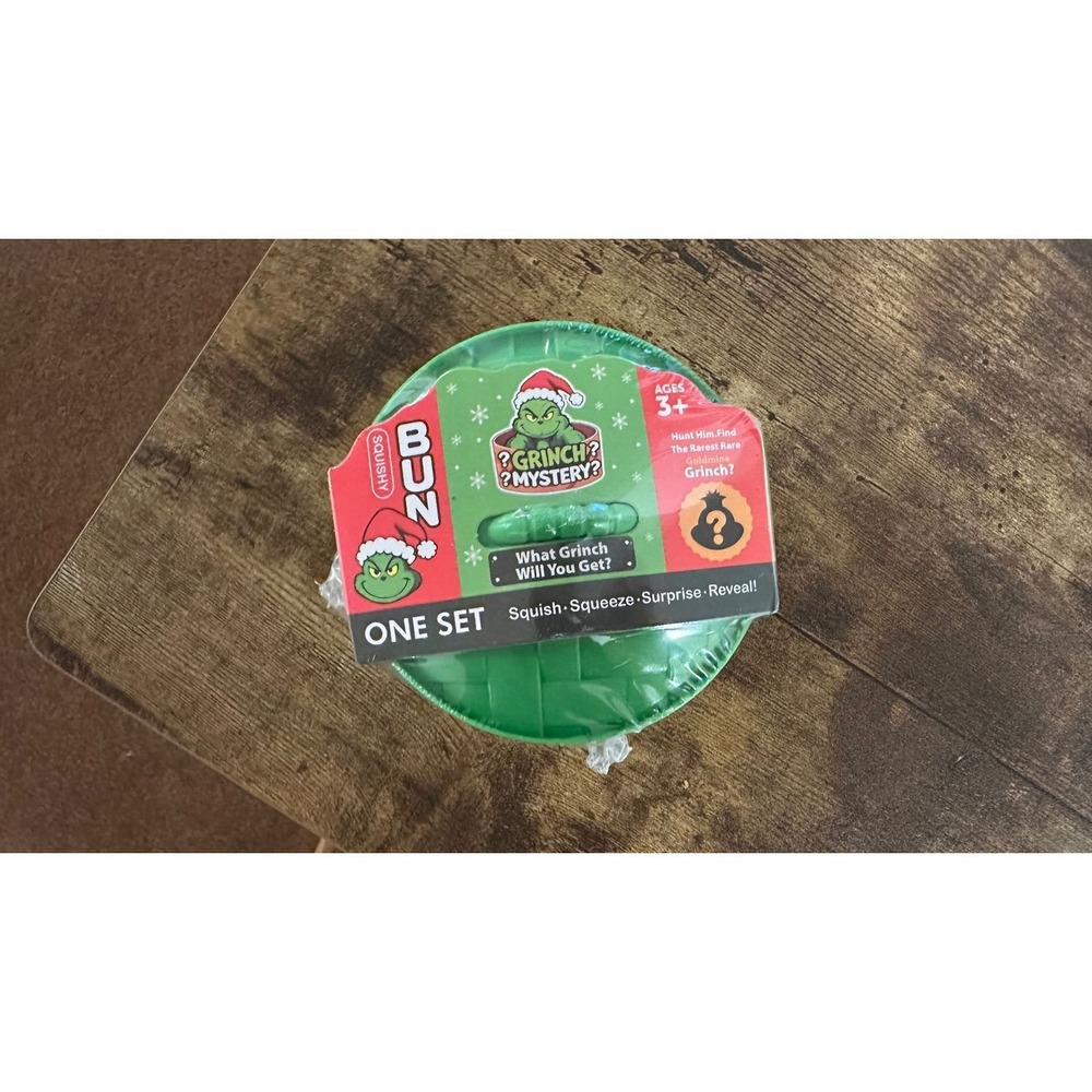 Grinch Mystery Squishy Bun Blind Box and Glow in the Dark